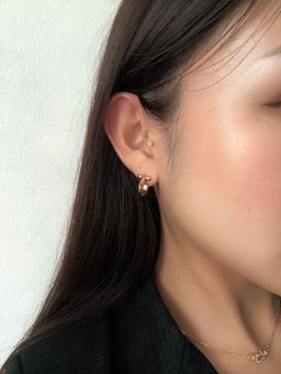 TIFFANY HOOP(ROSE GOLD)
