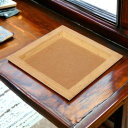 Brown Square Hardwood Basic Tray