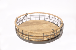Round Wooden Tray Size -1
