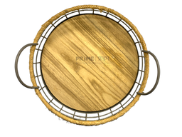 Round Wooden Tray Size -3