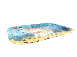 Blue Rectangulr Unicorn Metal Tray