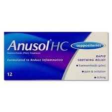 Anusol Hc Suppositories 1x12