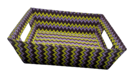 Multicolor Rectangular Hard Paper Tray