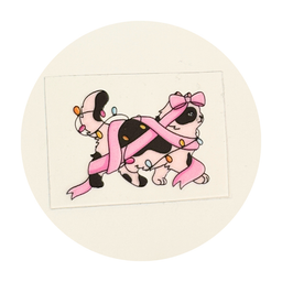 Cat Tangled In Ribbons & Lights