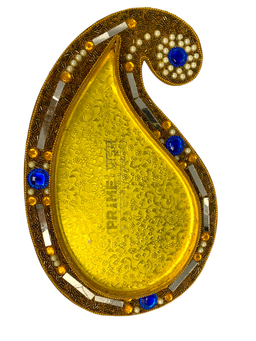 Golden Designer Artificial Stone Work Dry Fruit Tray