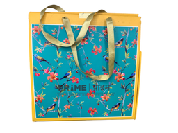 Pyramid Hamper Box 3 Jars 10x10x6 in - Sky Blue