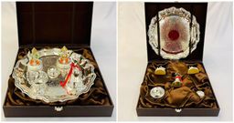 Square Box Puja Thali Set 13.5x13.5x3.5 in