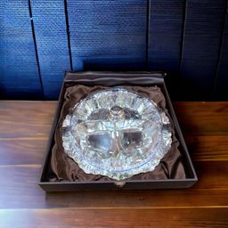 Square Box 4 Bowl Dryfruit Tray With Lid 13.5x13.5x3.5 in