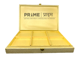 Golden Six Partation Hamper Dry Fruit Box