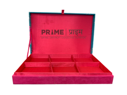 Titan Rectangle Dryfruit Box 6 Partition 14x9x2.5 in