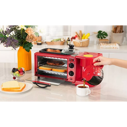 Stație de mic dejun 3-în-1| Coaceți, prăjiți, pregătiți cafeaua