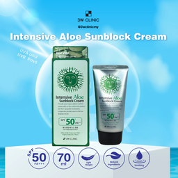 3W Clinic Intensive Aloe Sunblock Cream 70ml