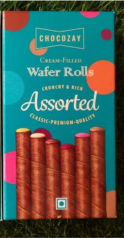 Chocozay Wafer Rolls Assorted 10 Rolls 135g Box