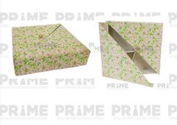 Four Partition Square Shaped Split Opening Hardpaper Dry Fruit Box
