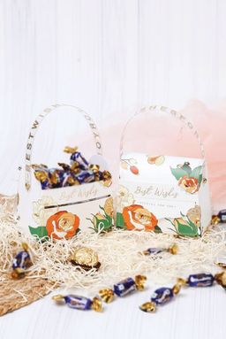 Handbag Shape Chocolate Box-Large/White