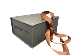 Black Designed Hardpaper Gift Box with Ribbon�s