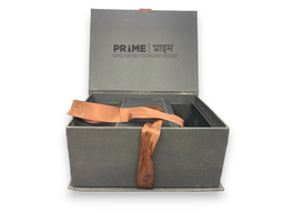 Black Designed Hardpaper Gift Box with Ribbon�s