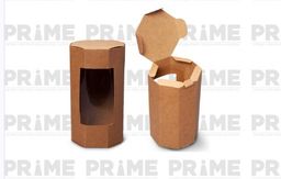 Kraft Brown Cookie Box with Window-4"x3"