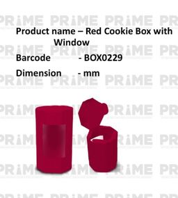 Red Cookie Box with Window