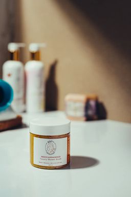 မြကြည်သာ_Sandalwood Scrub Collection#