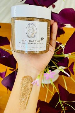 မြကြည်သာ_Sandalwood Scrub Collection#