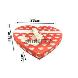 Red Heart Shape Hardpaper Gift Box