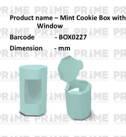 Mint Cookie Box with Window