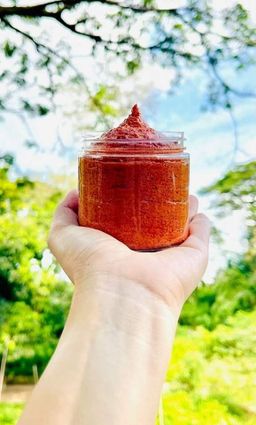 မြကြည်သာ_Sandalwood Scrub Collection#
