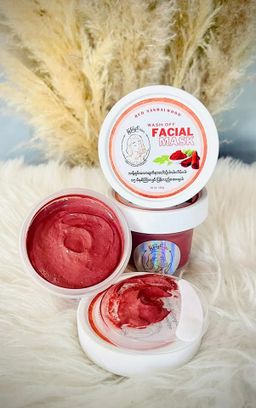 မြကြည်သာ_နံ့သာနီနီ Face Mask