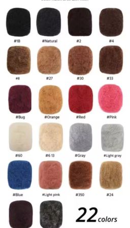 DREADLOCK HUMAN HAIR - soft kinky - 100 gm