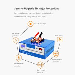 Carregador e reparador de bateria Aj-618E 12/24v 200Ah