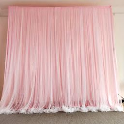 Backdrop Stand Floral decoration , Curtains &LED Lights 💡