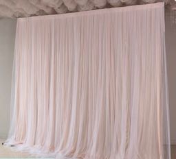 Backdrop Stand Floral decoration , Curtains &LED Lights 💡