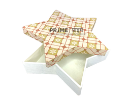 Star Shaped Hardpaper Box With Design Printed small