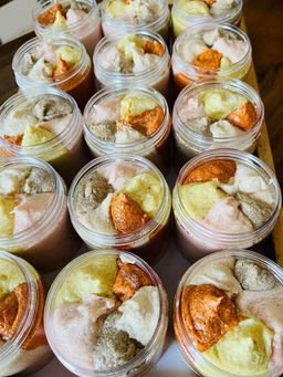 မြကြည်သာ_Sandalwood Scrub Collection#