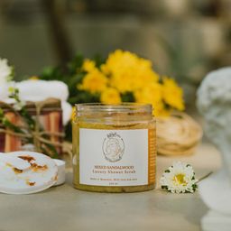 မြကြည်သာ_Sandalwood Scrub Collection#