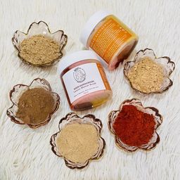 မြကြည်သာ_Sandalwood Scrub Collection#