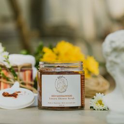 မြကြည်သာ_Sandalwood Scrub Collection#