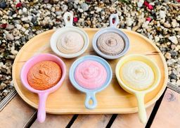 မြကြည်သာ_Sandalwood Scrub Collection#