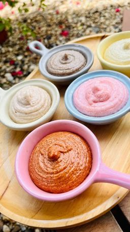 မြကြည်သာ_Sandalwood Scrub Collection#