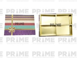 Multicolor Rectangular Hardpaper Gift Box with Four Partition