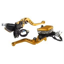 Handle levers with glass view master cylinder CNC aluminum