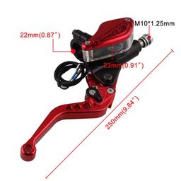 Handle levers with glass view master cylinder CNC aluminum