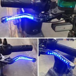 Handle levers with indicator and BLUE parking DRL