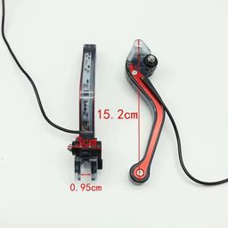 Handle levers with indicator and BLUE parking DRL