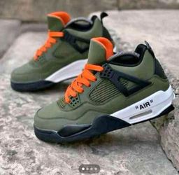 Retro Jordan 4 military green