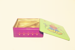 Abstract Lord Ganesha Printed Square Metal Box