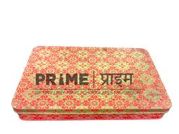 Red Rectangular Metal Dry Fruit Box