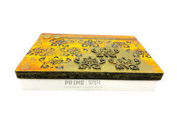 Golden Brown Hand Crafted Four Partition Dry Fruit Box