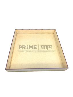 Brown Square Designer Laser Cut MDF Box 10x10